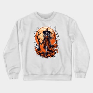 Moonlit Halloween Sorcery Crewneck Sweatshirt